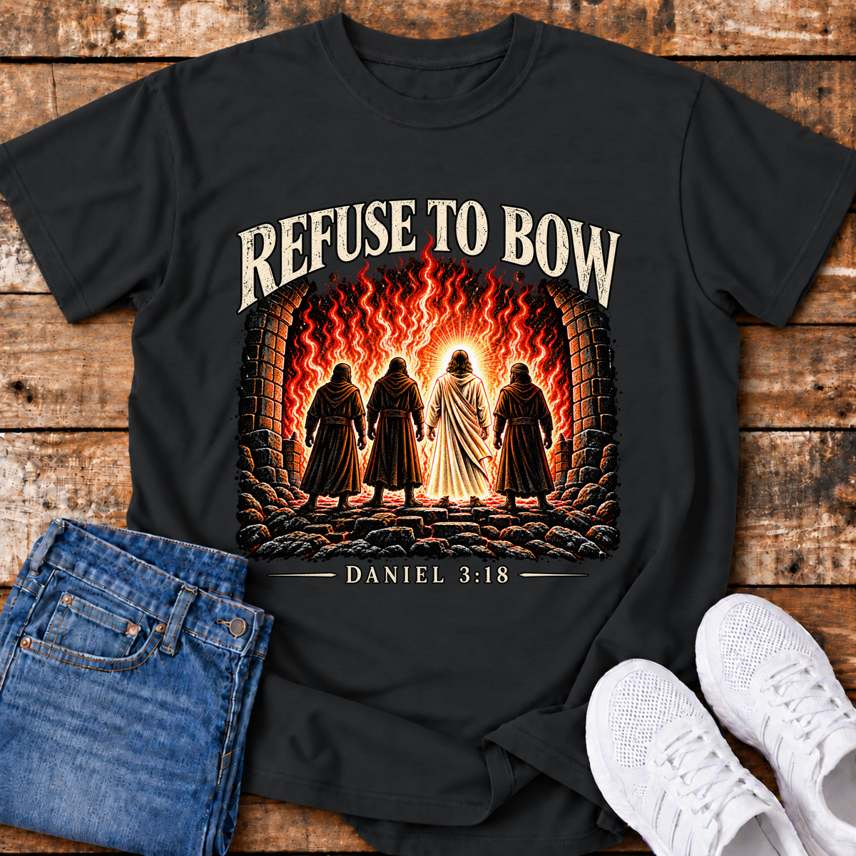 Refuse to Bow T-Shirt - (Daniel 3:18)