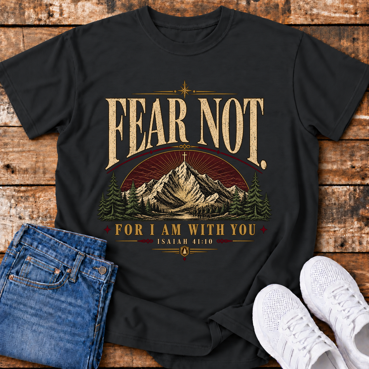 Fear Not T-Shirt - (Isaiah 41:10)
