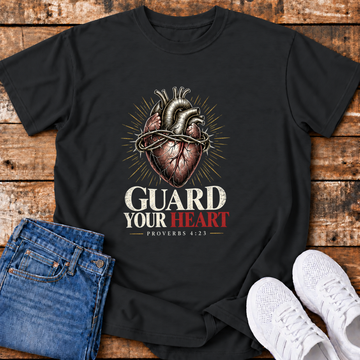 Guard Your Heart T-Shirt - (Proverbs 4:23)