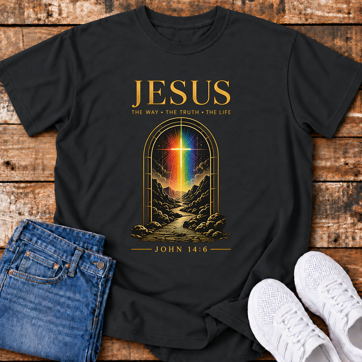 Jesus - The Way, the Truth, the Life T-shirt (John 14:6)