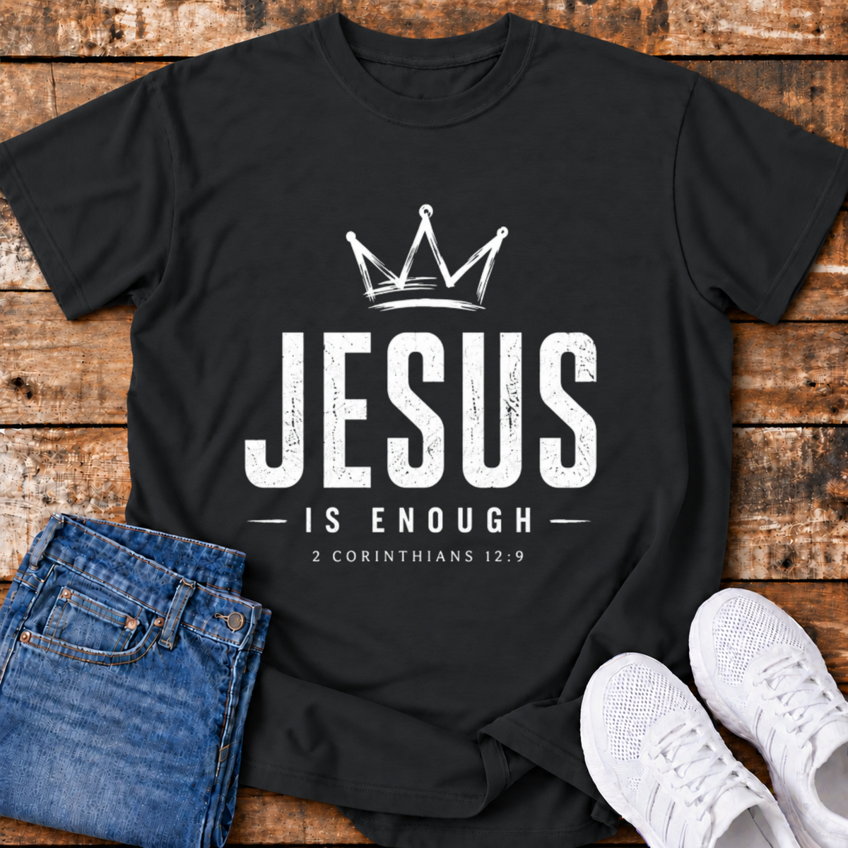 Jesus is Enough T-Shirt - (2 Corinthians 12:9)