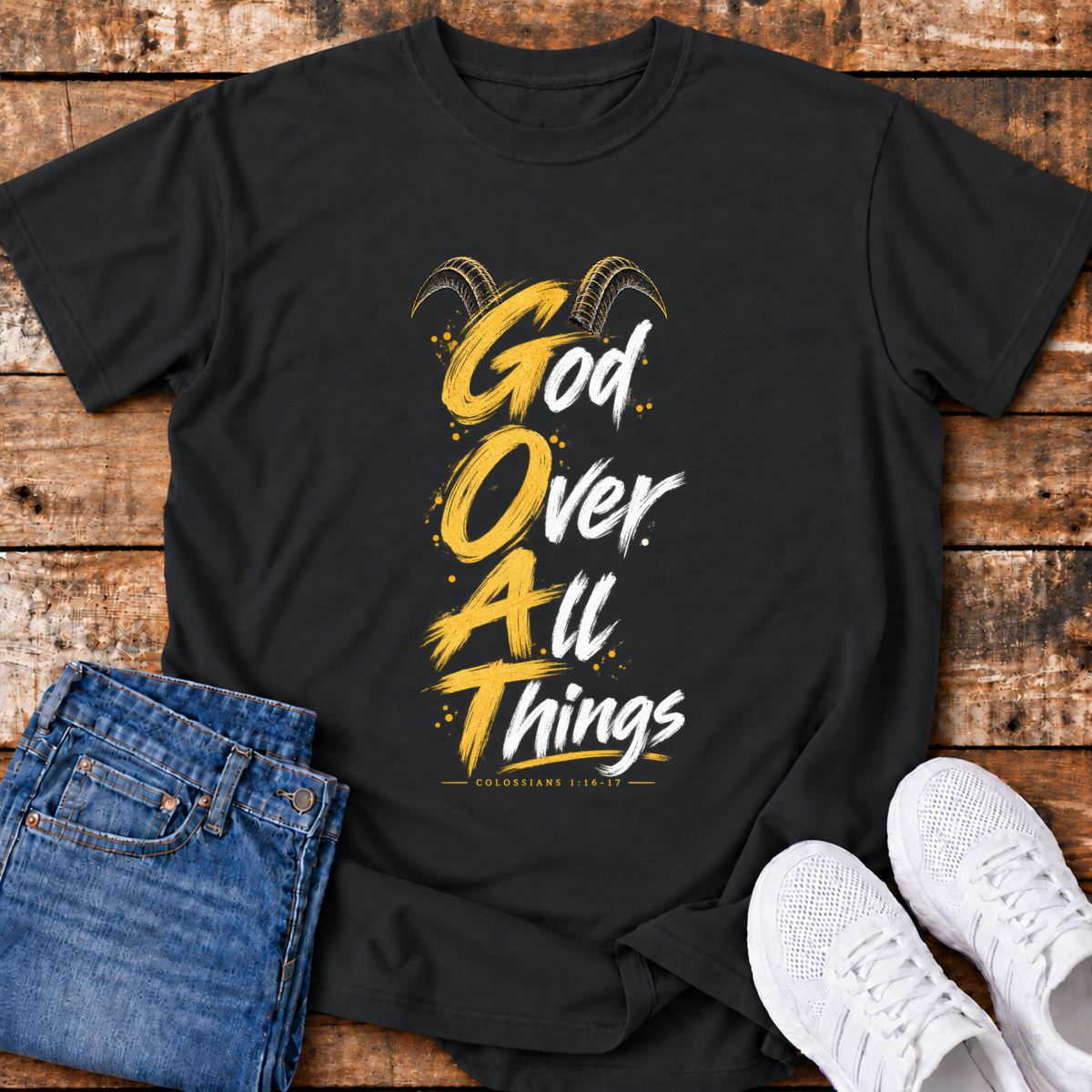 GOAT T-Shirt - (Colossians 1:16-17)