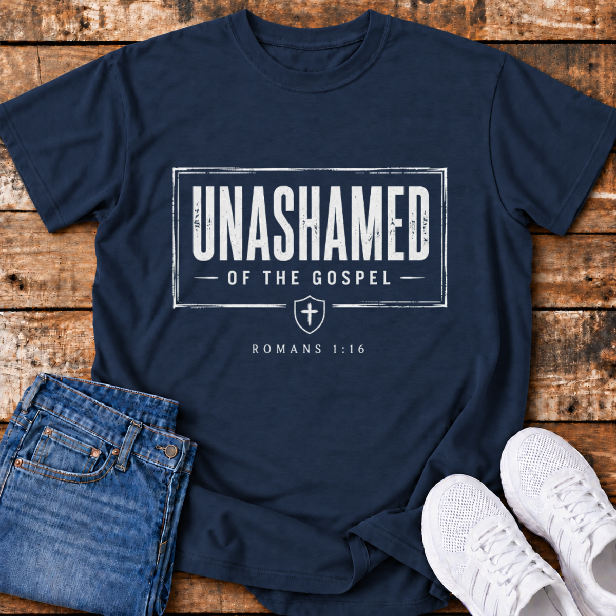 Unashamed T-Shirt - (Romans 1:16)