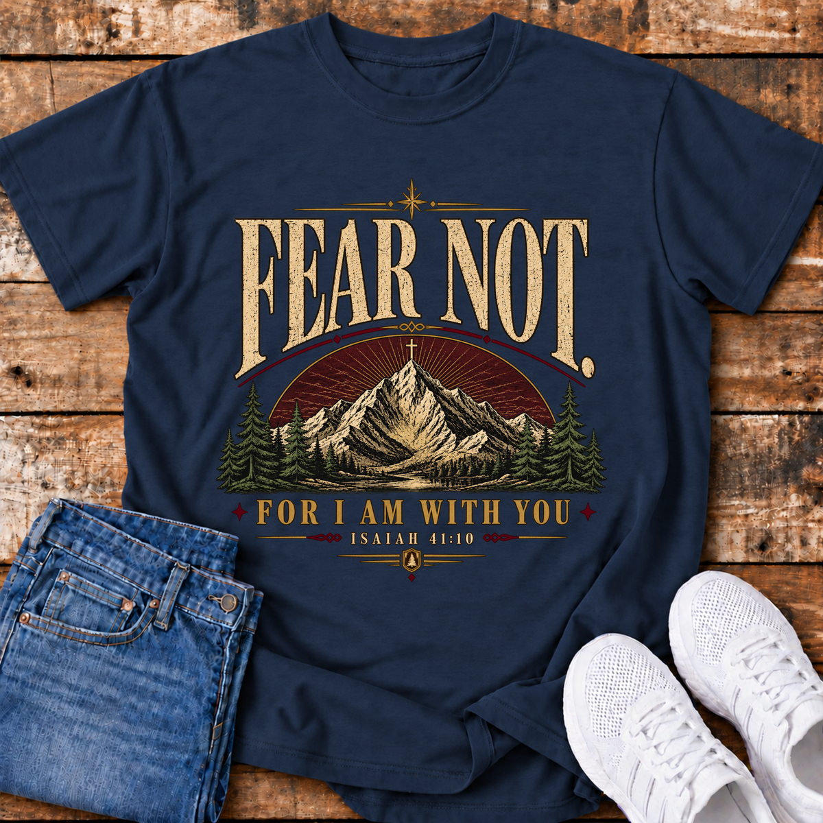 Fear Not T-Shirt - (Isaiah 41:10)