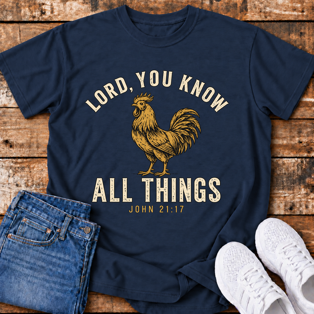 Lord, You Know All Things T-Shirt - (John 21:17)
