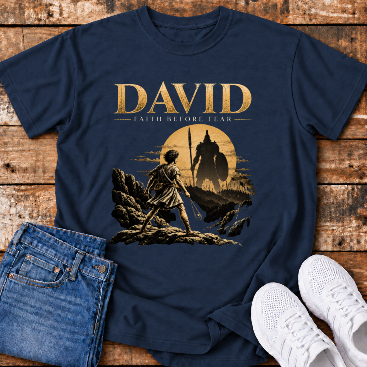 David T-Shirt - Faith Before Fear