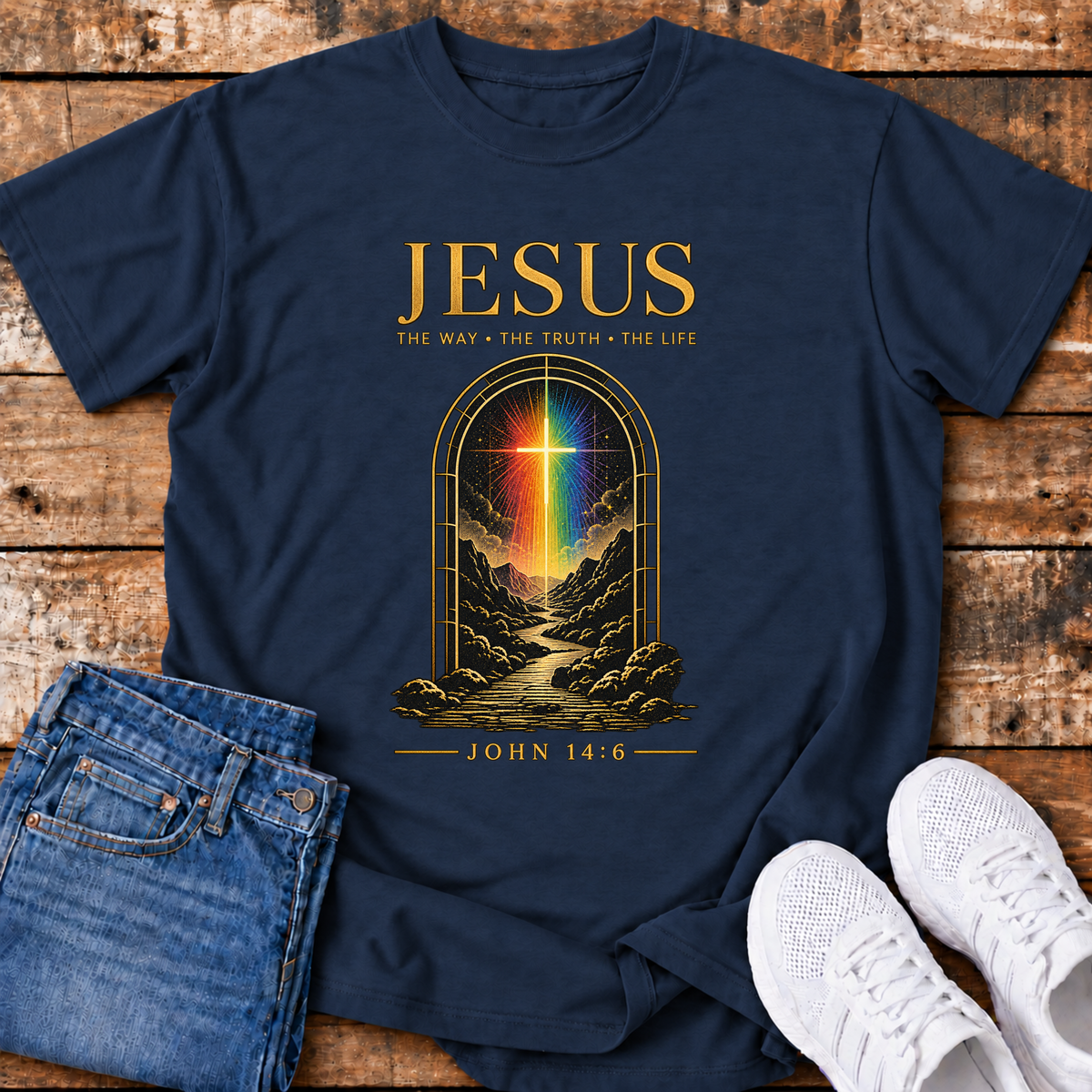 Jesus - The Way, the Truth, the Life T-shirt (John 14:6)