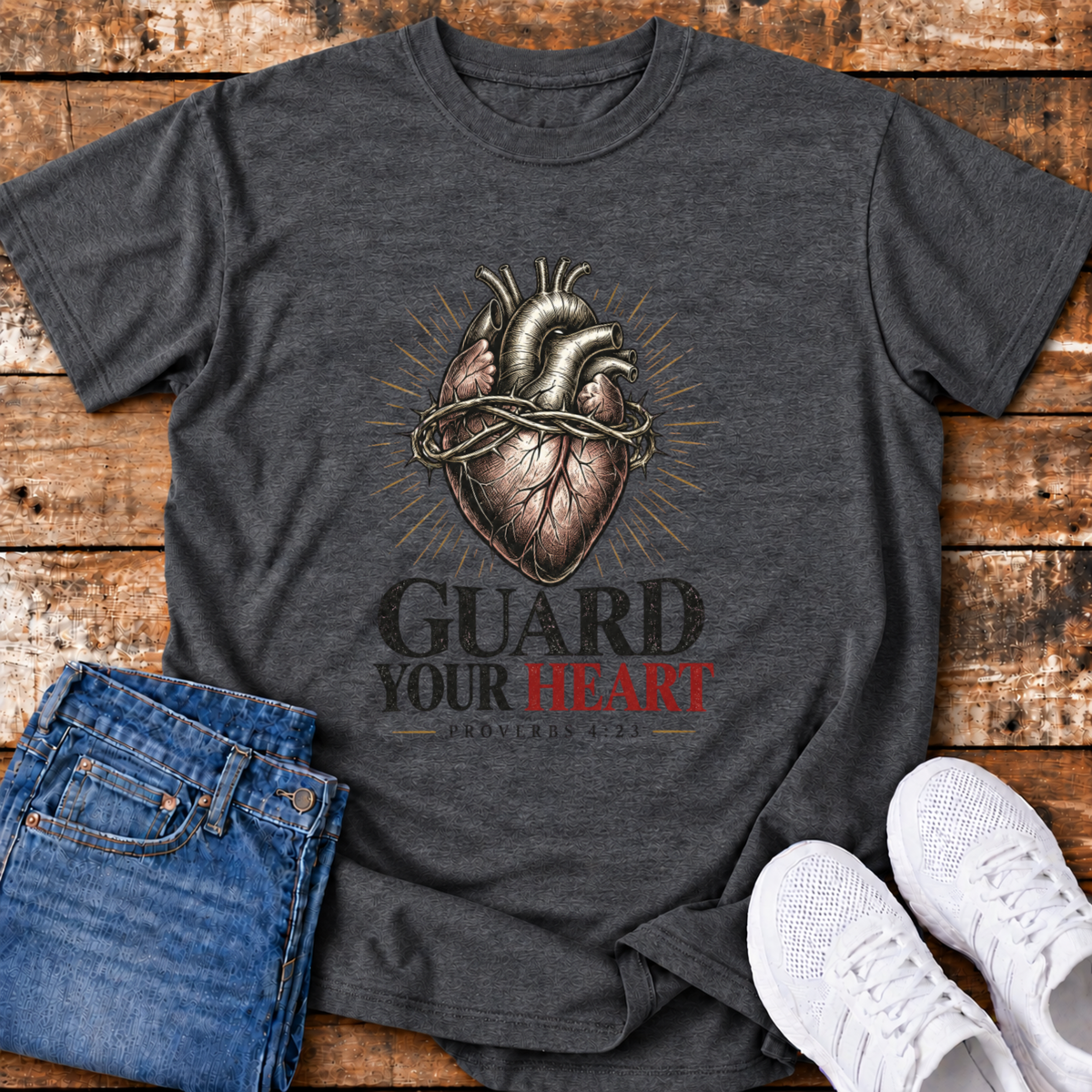 Guard Your Heart T-Shirt - (Proverbs 4:23)