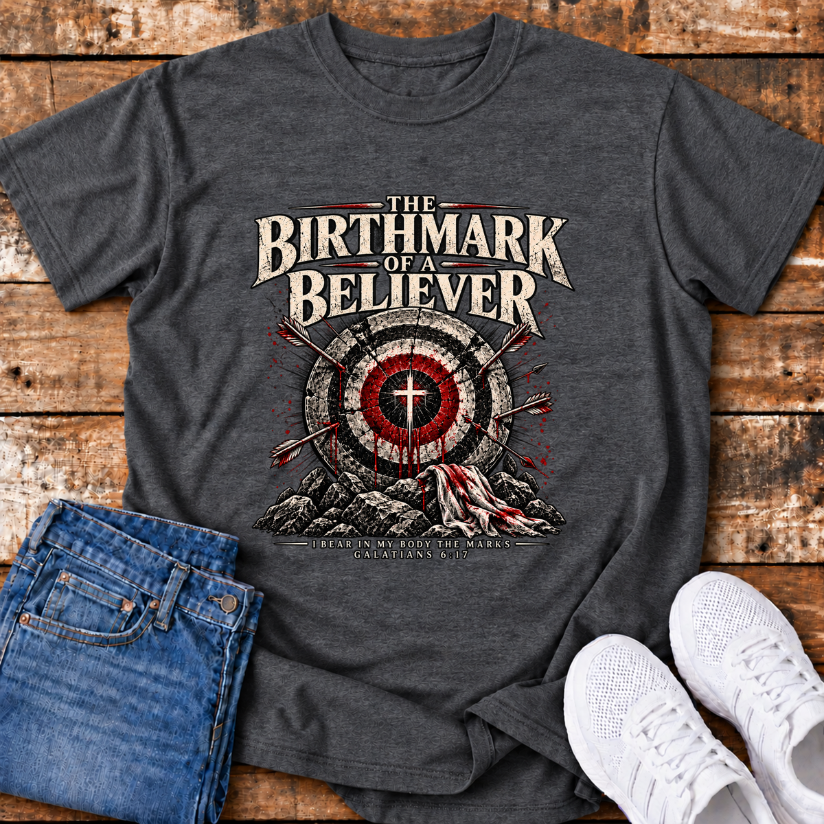 Birthmark of a Believer T-Shirt - (Galatians 6:17)