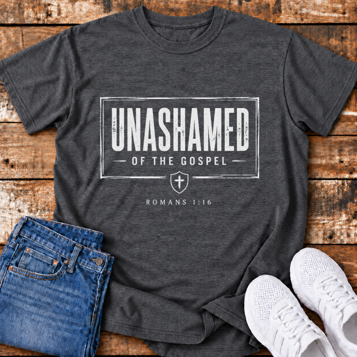 Unashamed T-Shirt - (Romans 1:16)