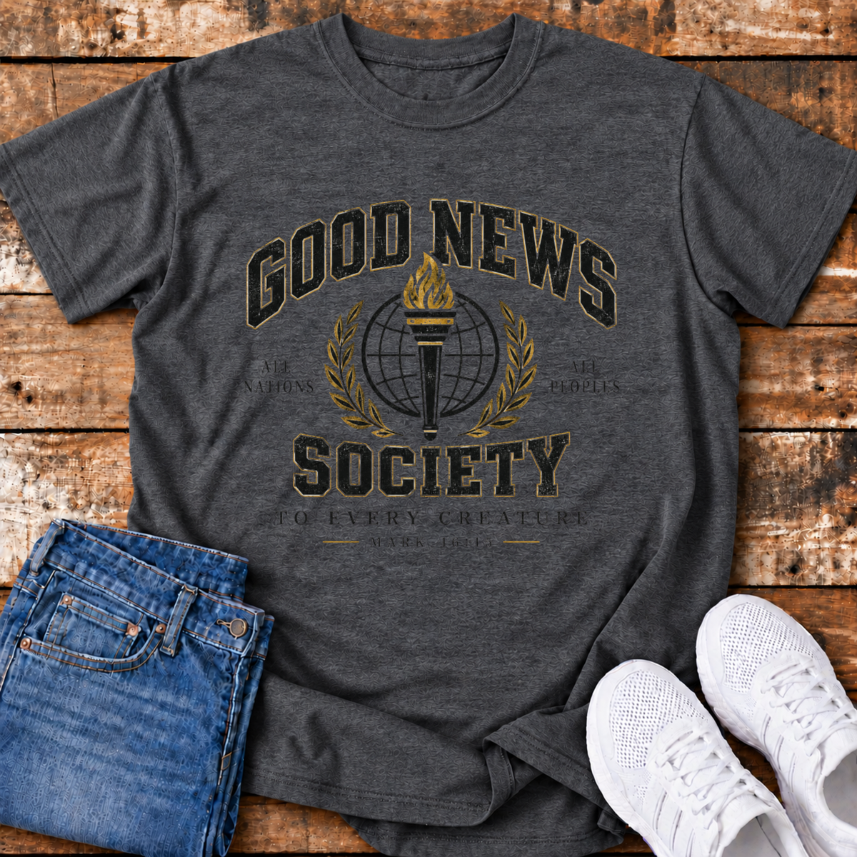 Good News Society T-Shirt - (Mark 16:15)