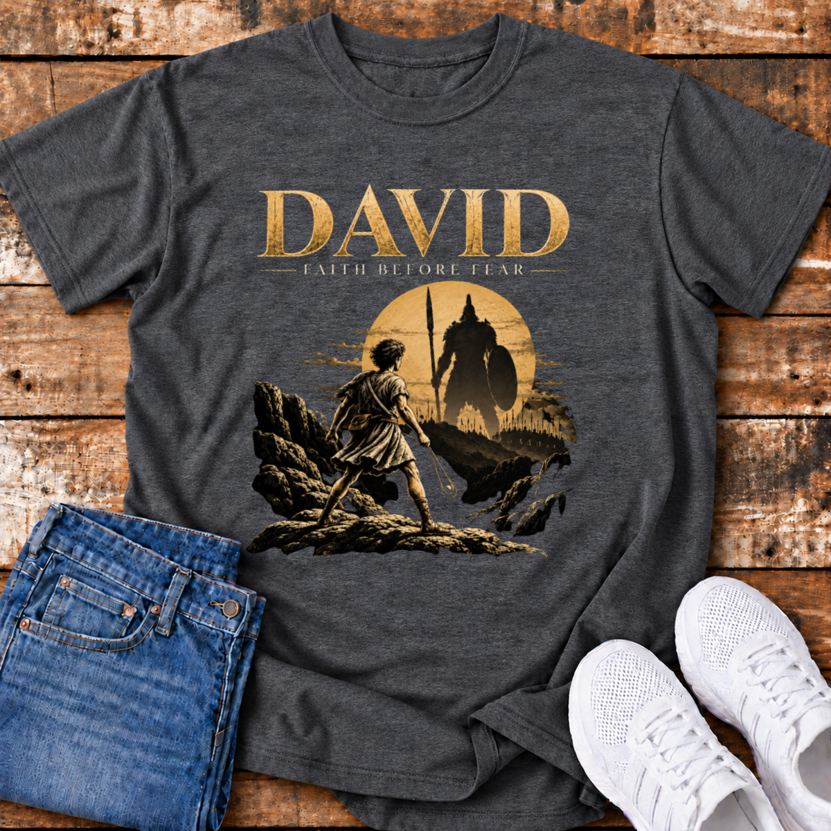 David T-Shirt - Faith Before Fear