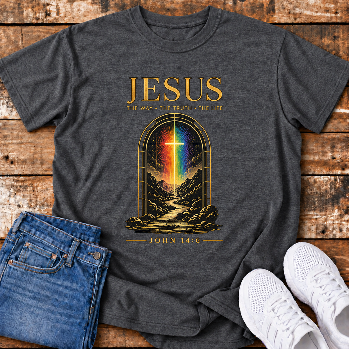 Jesus - The Way, the Truth, the Life T-shirt (John 14:6)