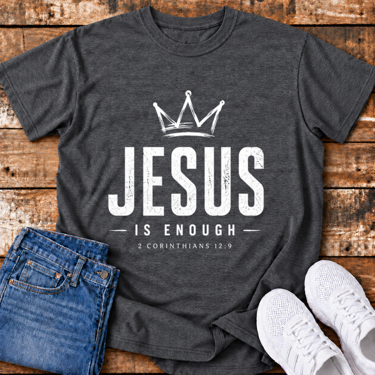 Jesus is Enough T-Shirt - (2 Corinthians 12:9)