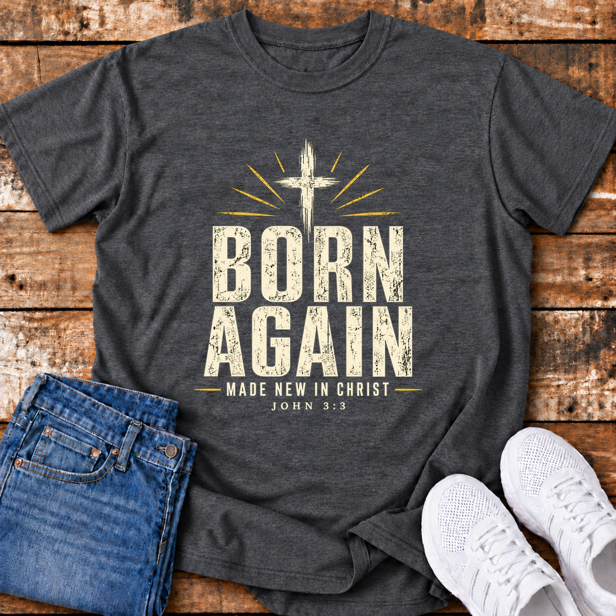 Born Again T-Shirt - (John 3:3)