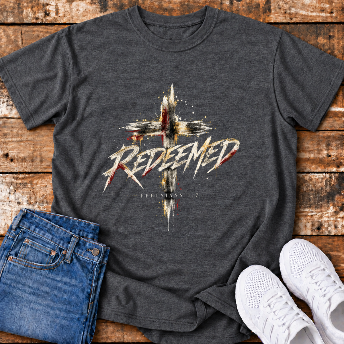 Redeemed T-Shirt - (Ephesians 1:7)