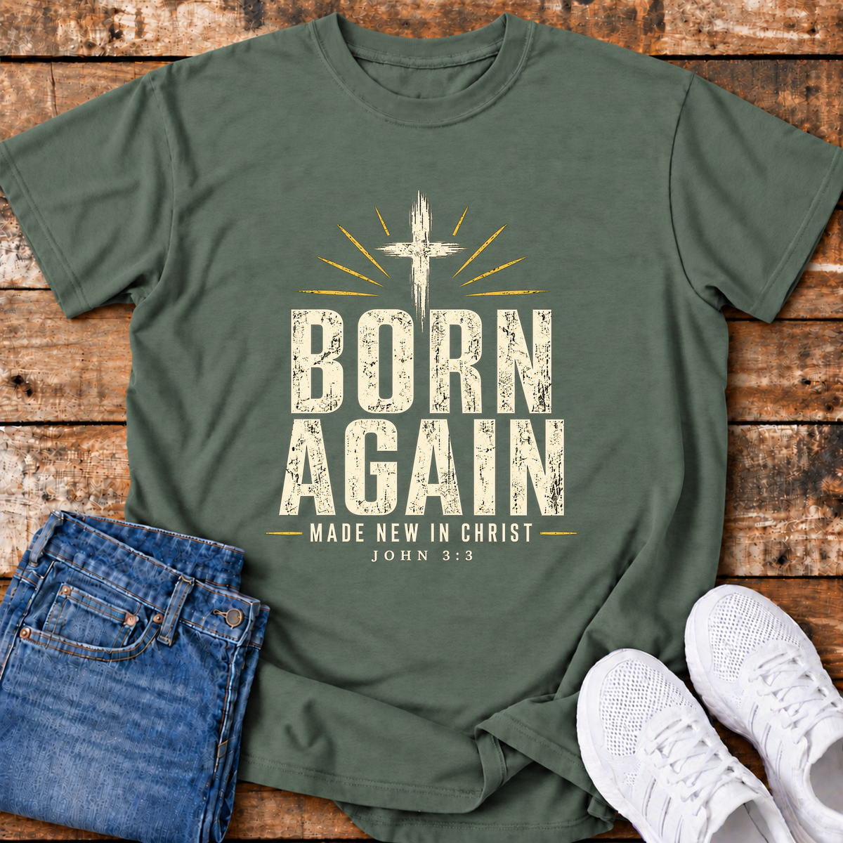 Born Again T-Shirt - (John 3:3)