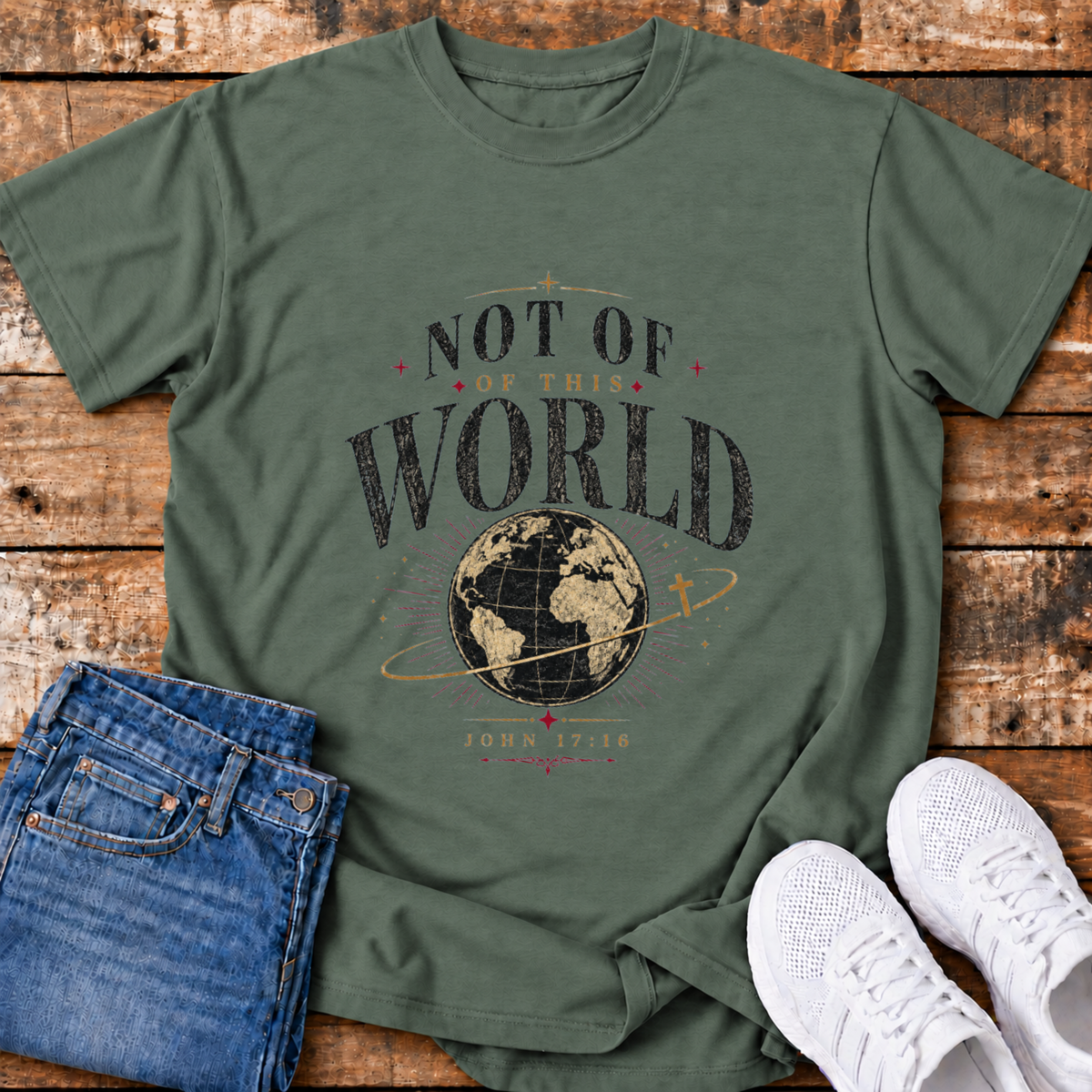 Not of this World T-Shirt - (John 17:16)