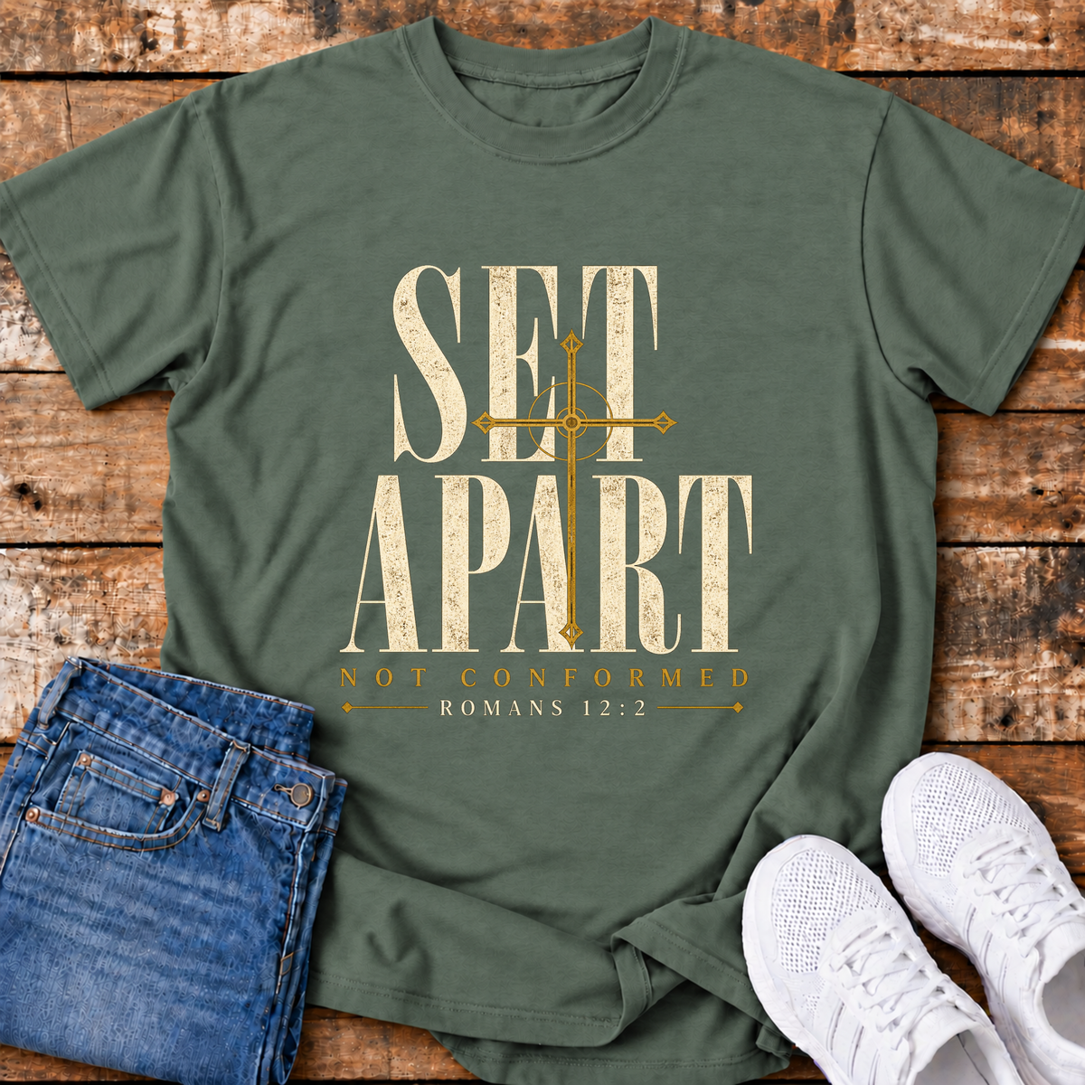 Set Apart, not Conformed T-Shirt - (Romans 12:2)