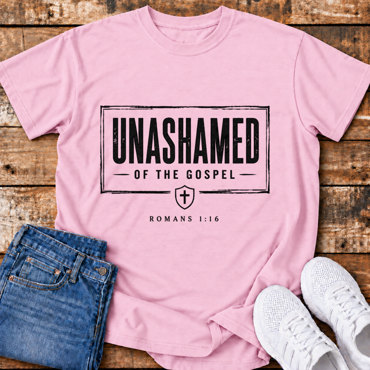 Unashamed T-Shirt - (Romans 1:16)