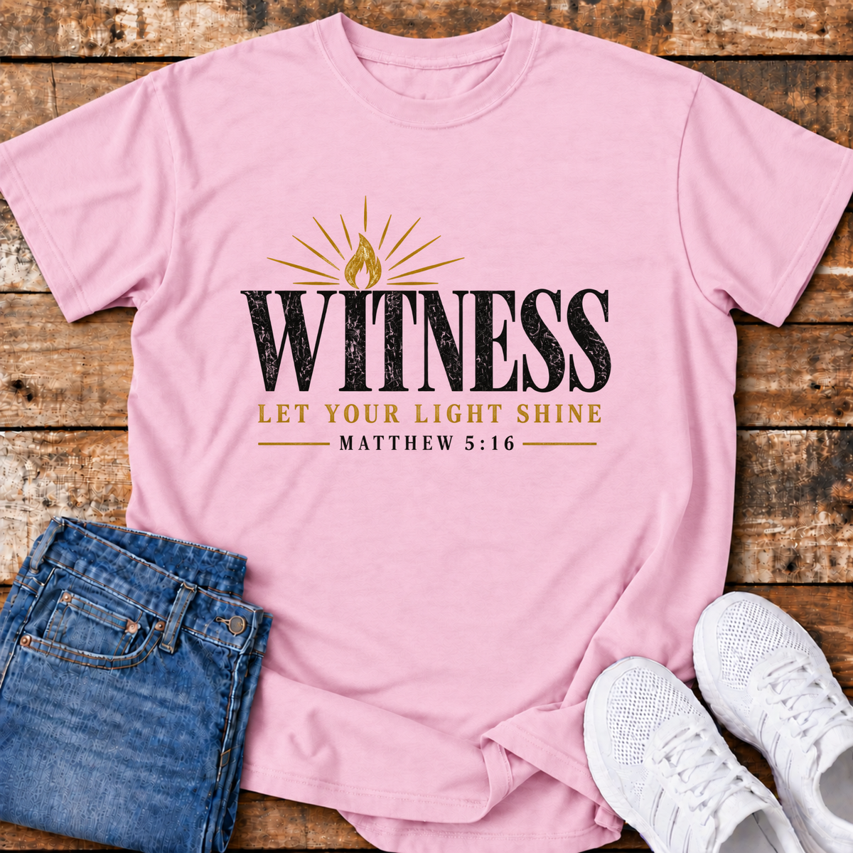 Witness T-Shirt - (Matthew 5:16)