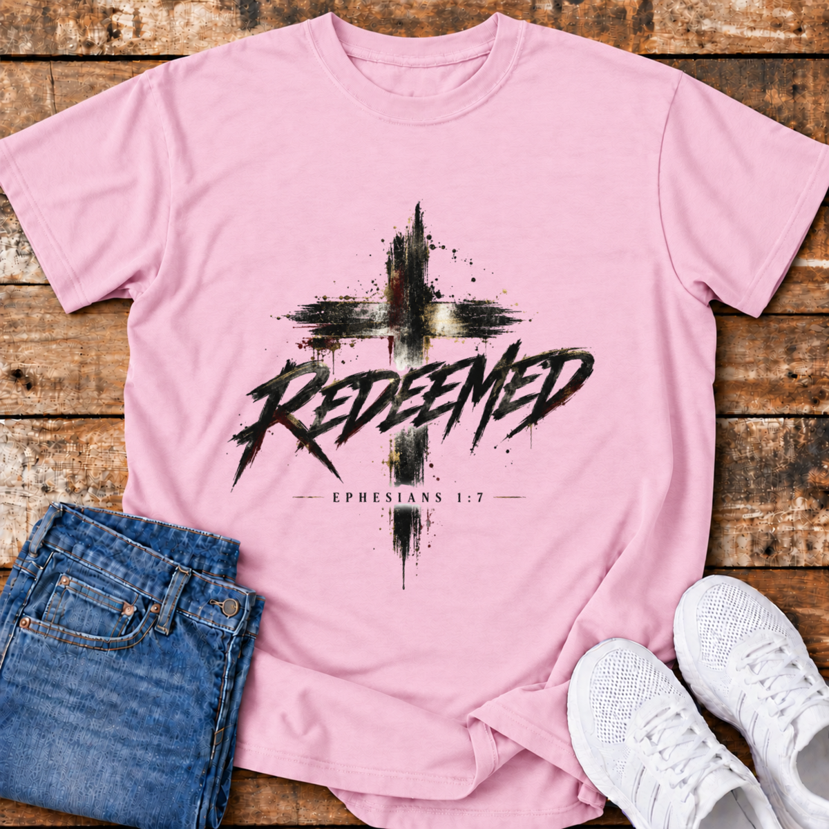 Redeemed T-Shirt - (Ephesians 1:7)