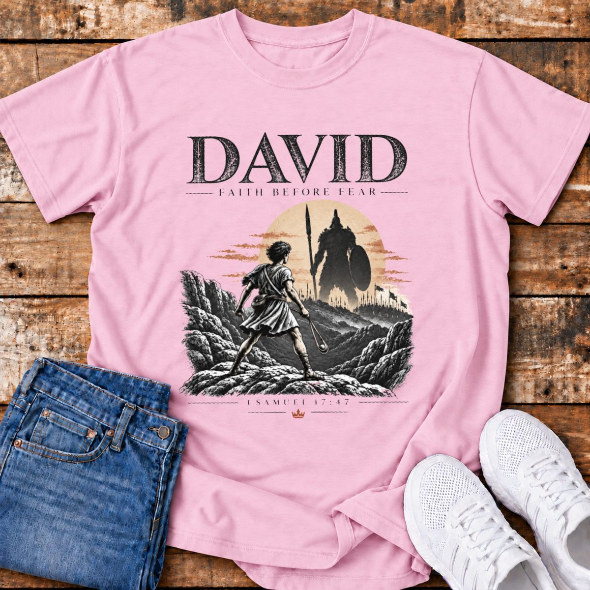 David T-Shirt - Faith Before Fear