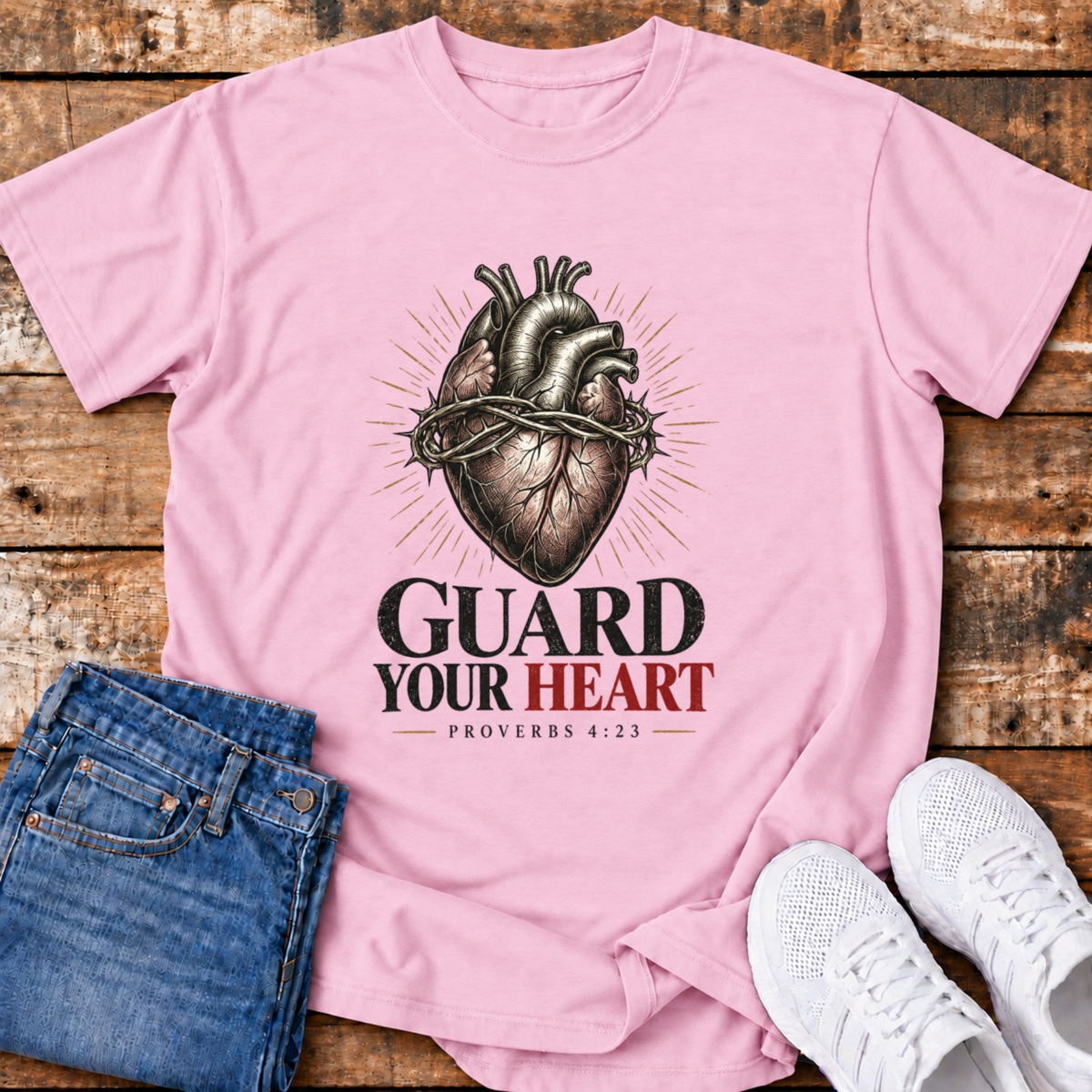 Guard Your Heart T-Shirt - (Proverbs 4:23)
