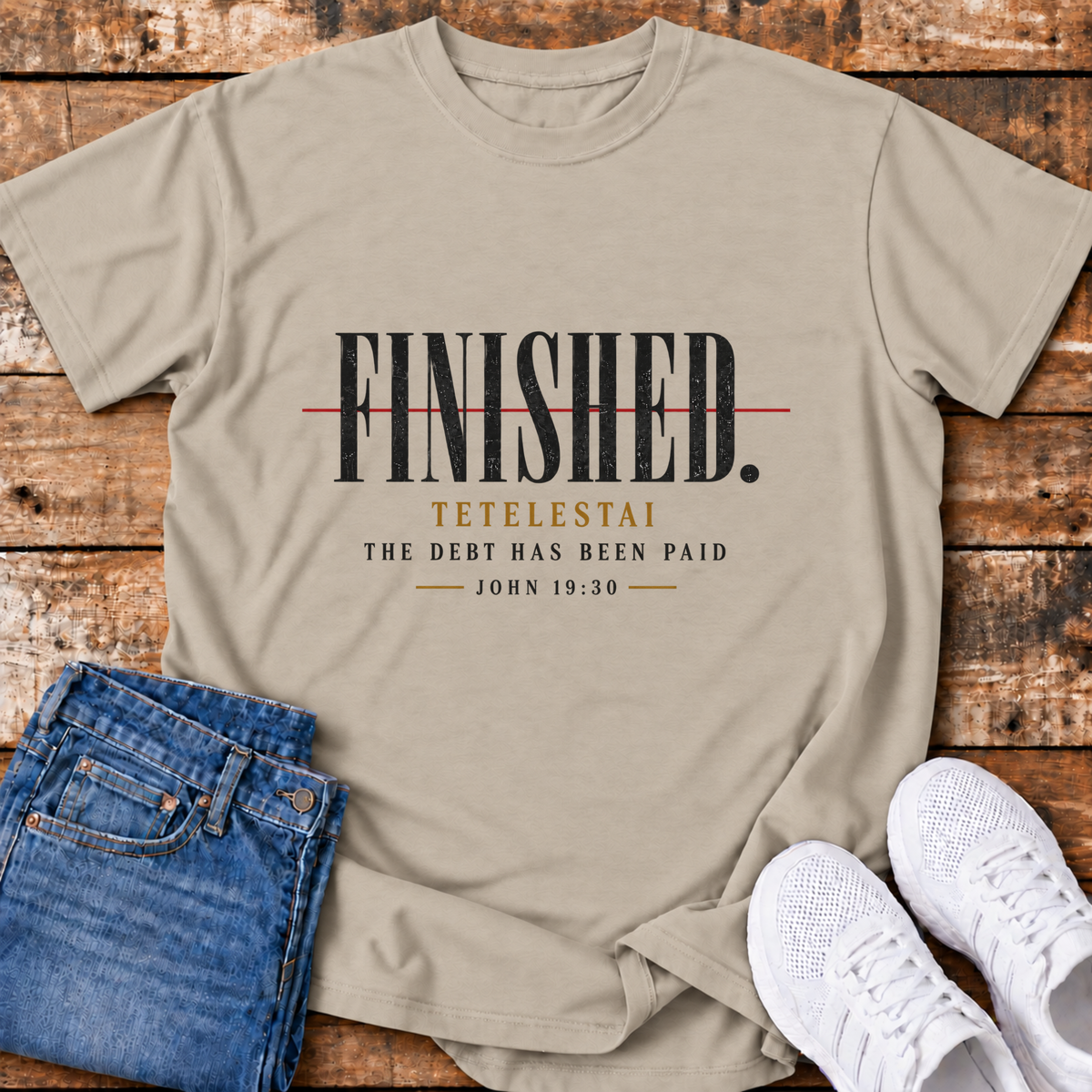 Tetelestai T-Shirt - (John 19:30)