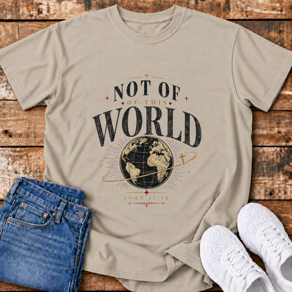 Not of this World T-Shirt - (John 17:16)