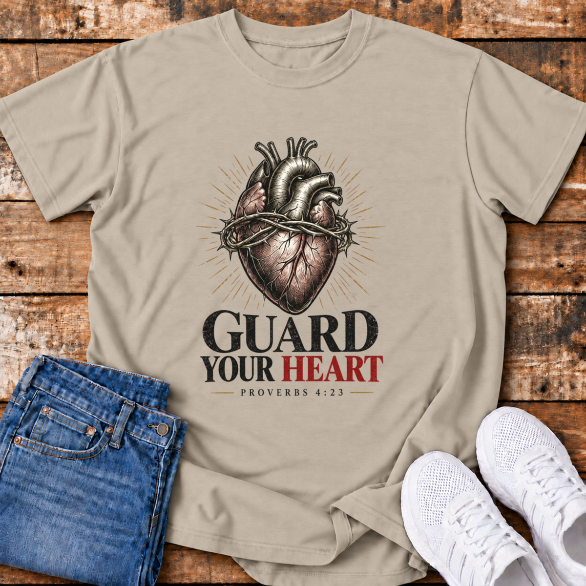 Guard Your Heart T-Shirt - (Proverbs 4:23)