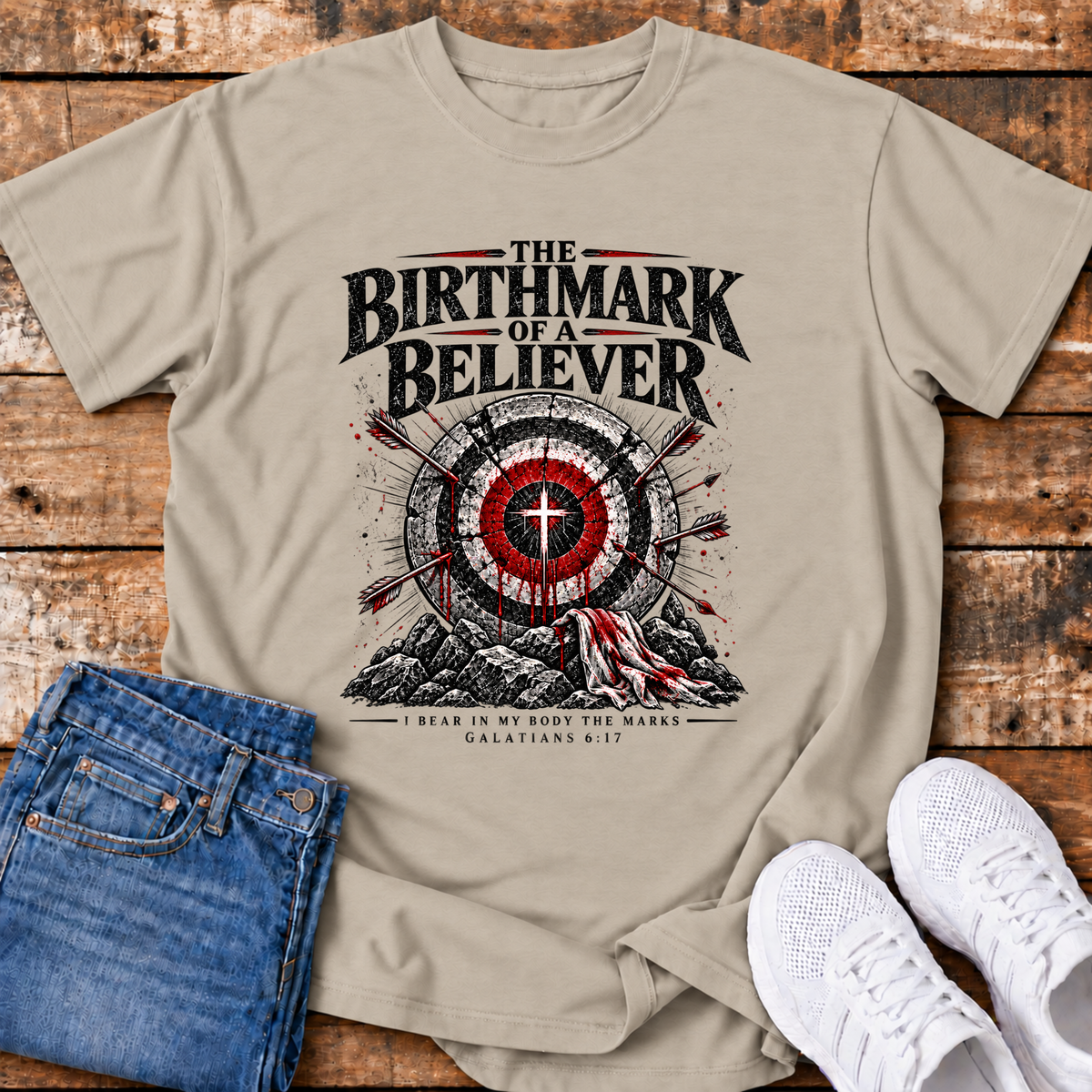 Birthmark of a Believer T-Shirt - (Galatians 6:17)