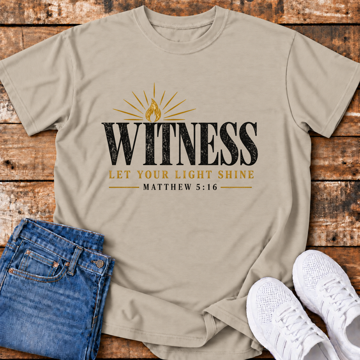 Witness T-Shirt - (Matthew 5:16)