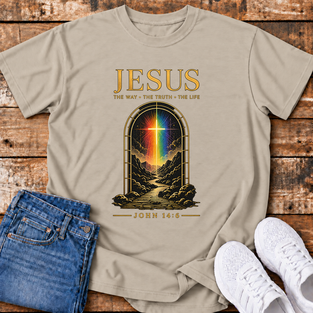 Jesus - The Way, the Truth, the Life T-shirt (John 14:6)