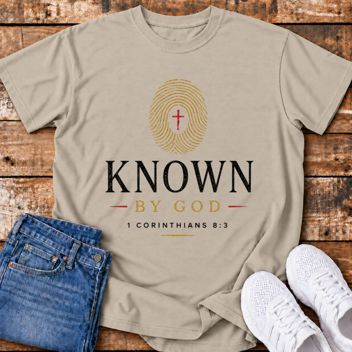Known by God T-Shirt - (1 Corinthians 8:3)