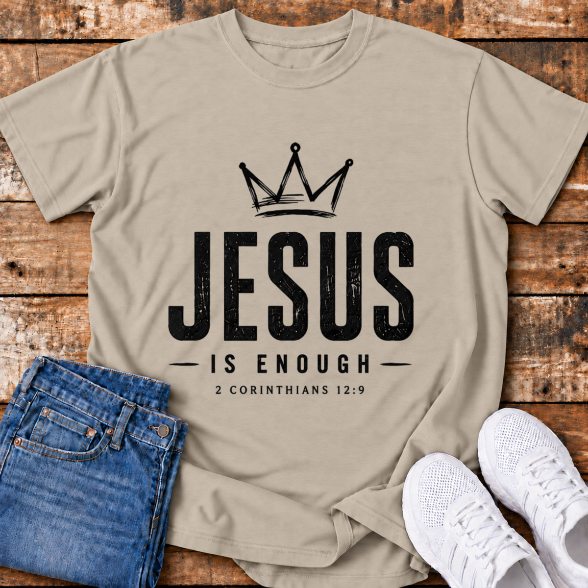 Jesus is Enough T-Shirt - (2 Corinthians 12:9)