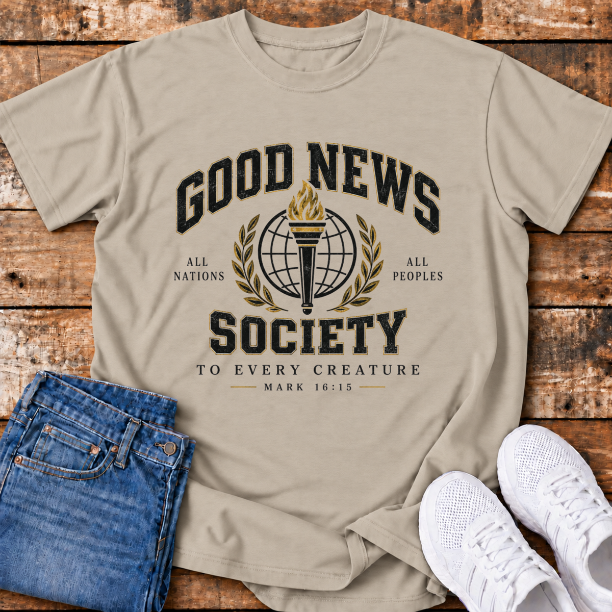 Good News Society T-Shirt - (Mark 16:15)