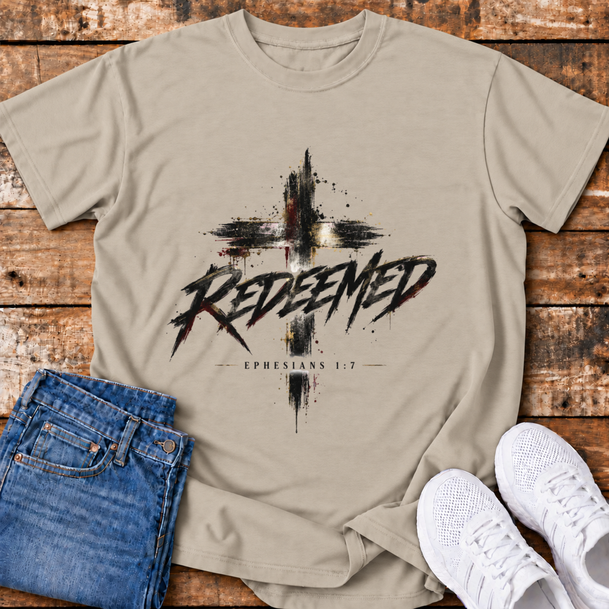 Redeemed T-Shirt - (Ephesians 1:7)