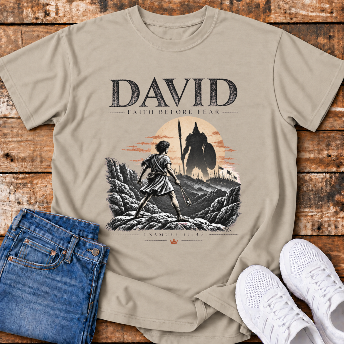 David T-Shirt - Faith Before Fear