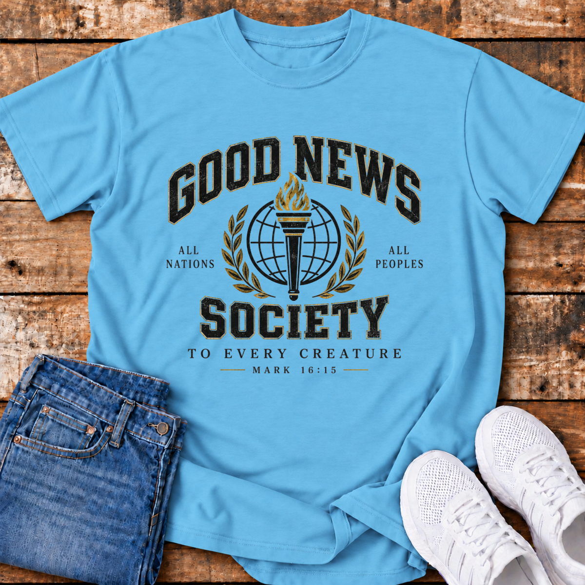 Good News Society T-Shirt - (Mark 16:15)