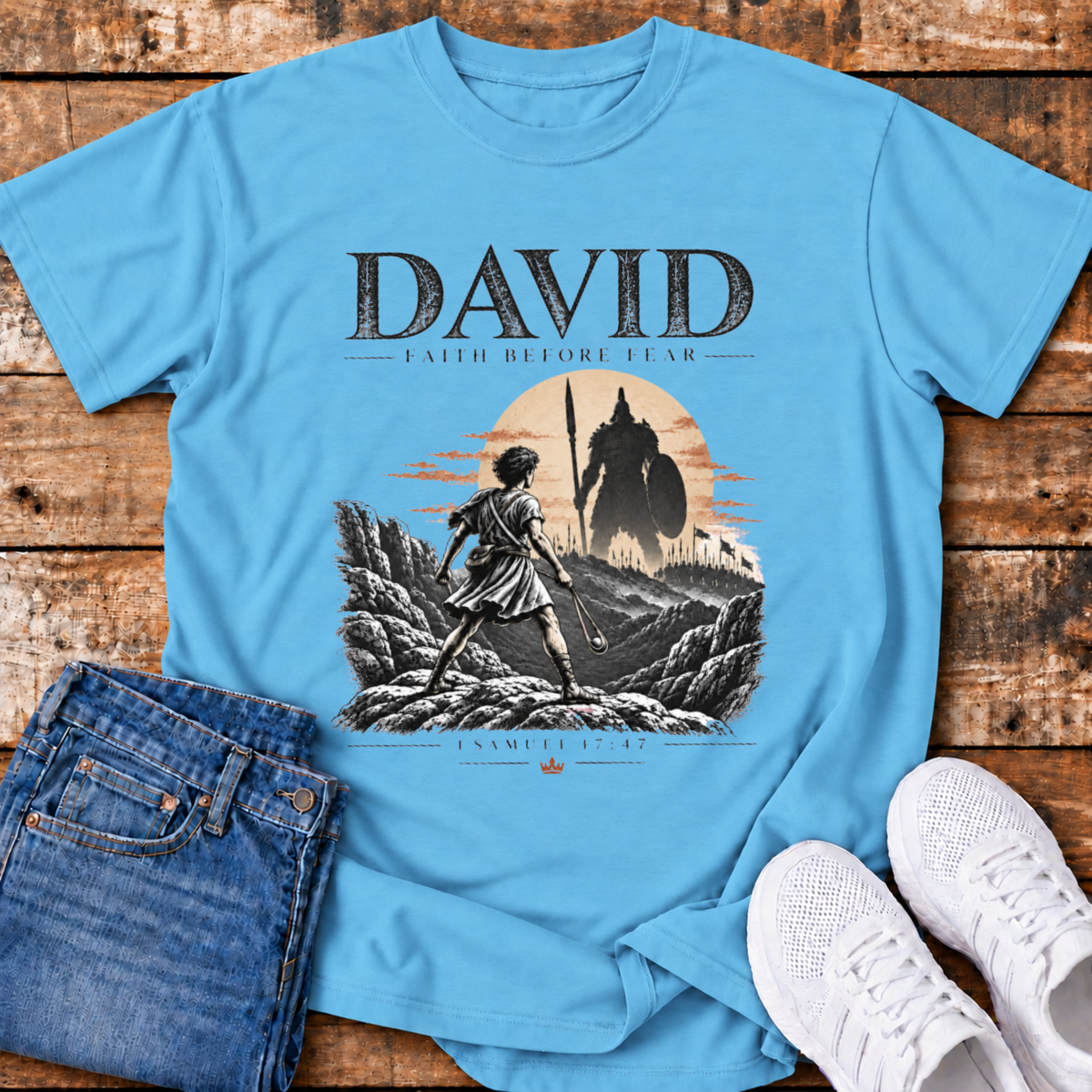 David T-Shirt - Faith Before Fear