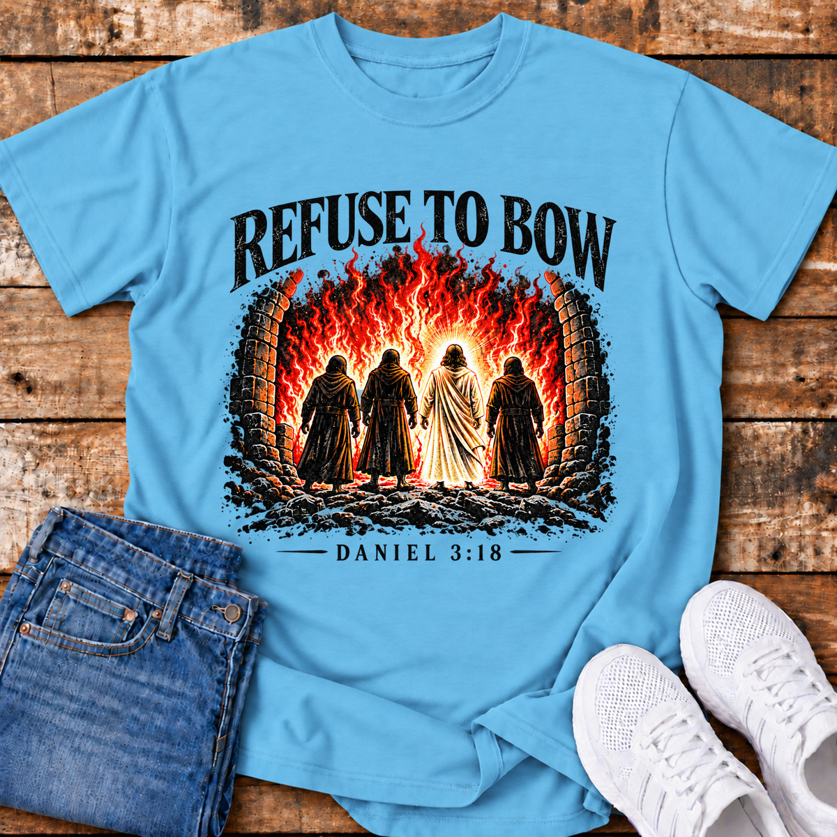 Refuse to Bow T-Shirt - (Daniel 3:18)