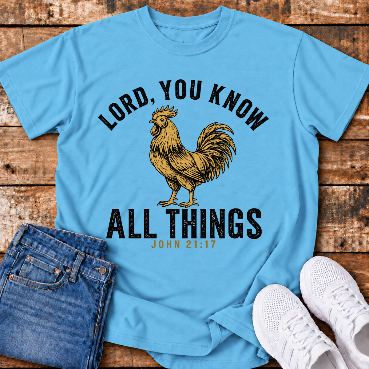 Lord, You Know All Things T-Shirt - (John 21:17)