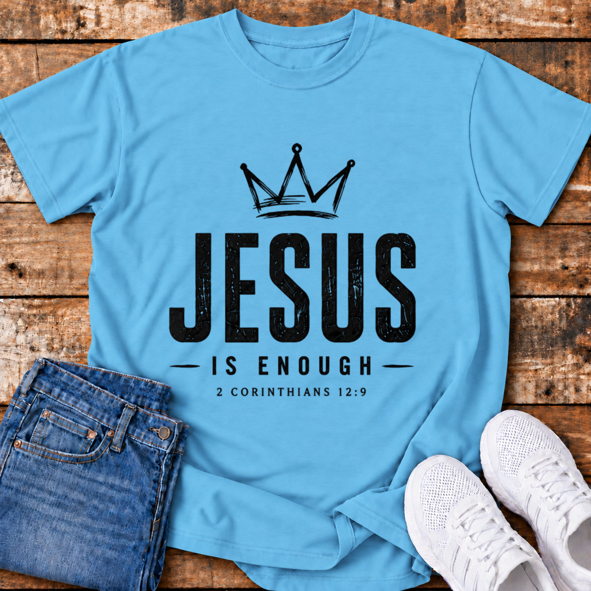 Jesus is Enough T-Shirt - (2 Corinthians 12:9)