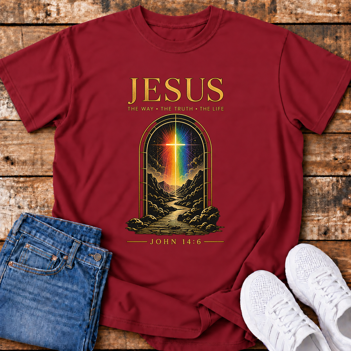 Jesus - The Way, the Truth, the Life T-shirt (John 14:6)