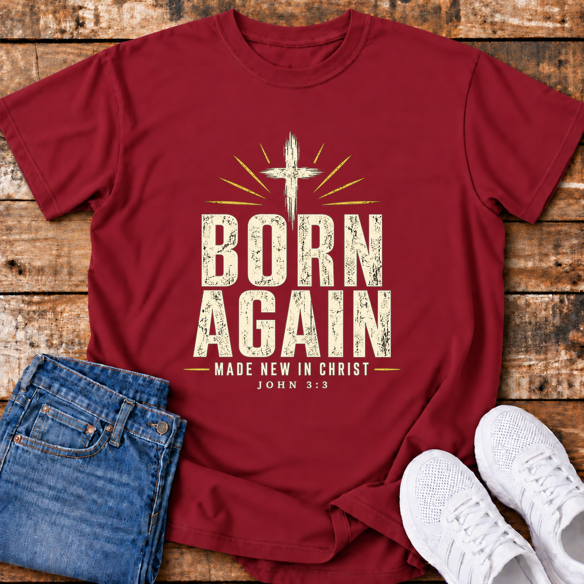 Born Again T-Shirt - (John 3:3)