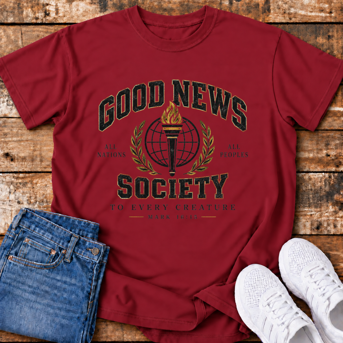Good News Society T-Shirt - (Mark 16:15)