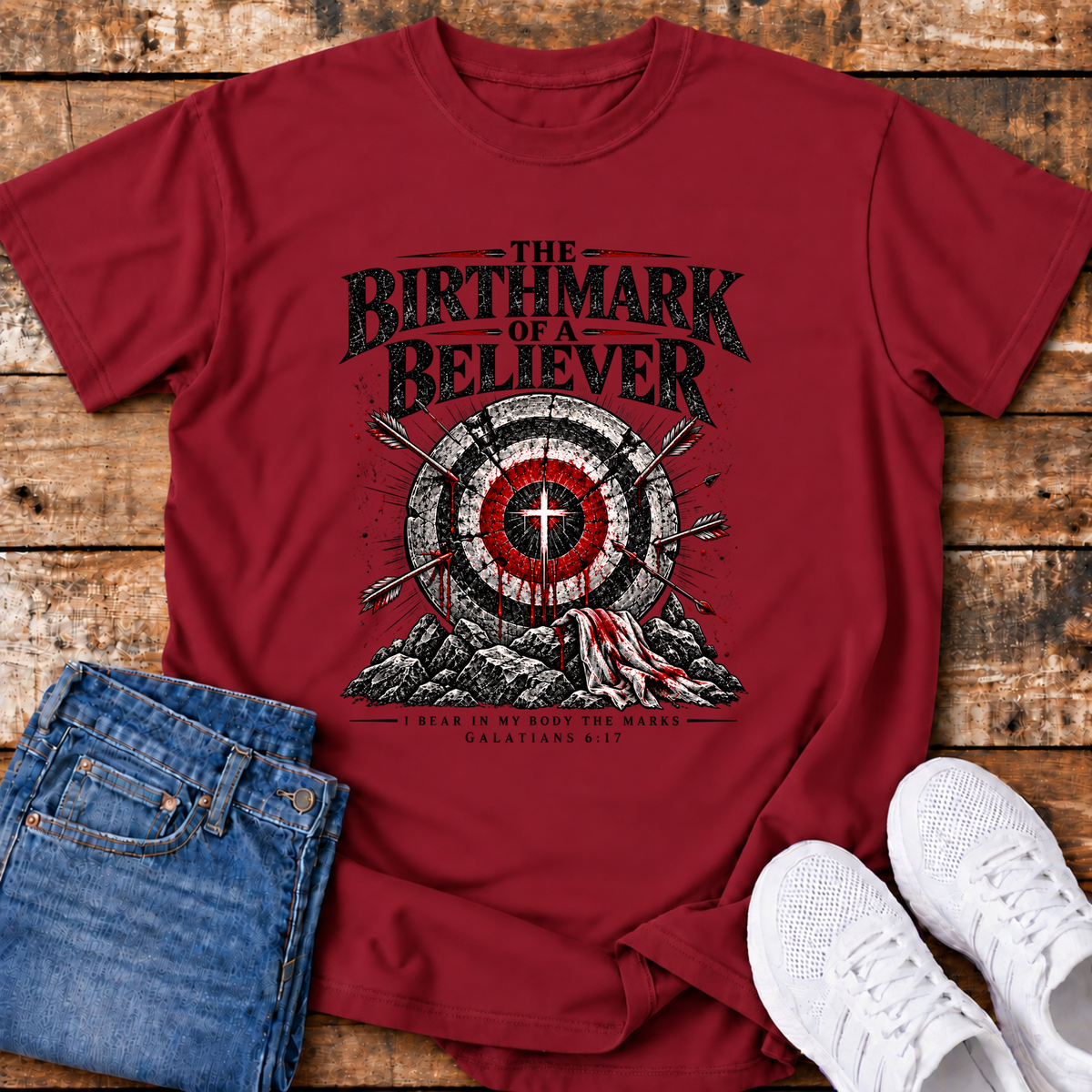 Birthmark of a Believer T-Shirt - (Galatians 6:17)