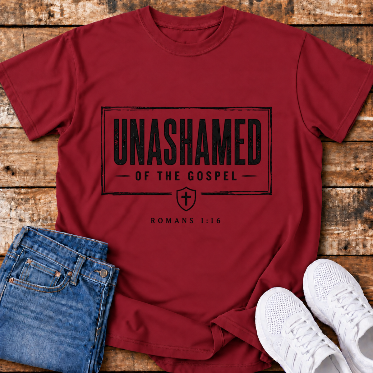 Unashamed T-Shirt - (Romans 1:16)