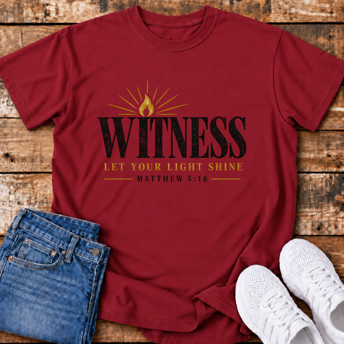 Witness T-Shirt - (Matthew 5:16)